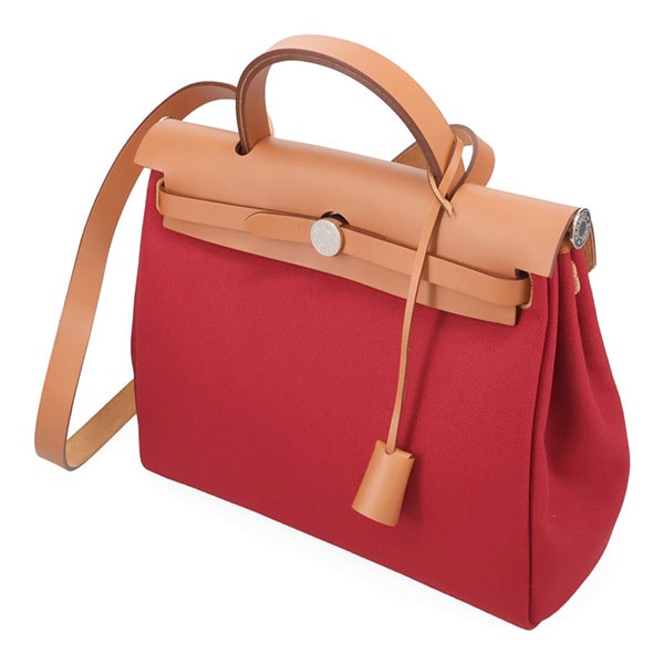 エルメス エールバッグジップ PM 31cm ルージュグレナ+フォーヴ 079091 B刻印 プレミアム価格】 エルメス エールバッグジップ PM 31cm ルージュ