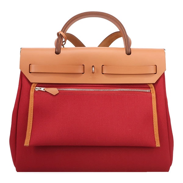 プレミアム価格】 エルメス エールバッグジップ PM 31cm ルージュ