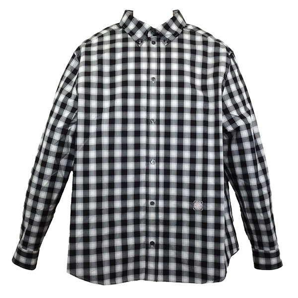 ロエベ シャツ メンズ LOEWE H526Y05WEA 2101 ホワイト+ブラック サイズ39