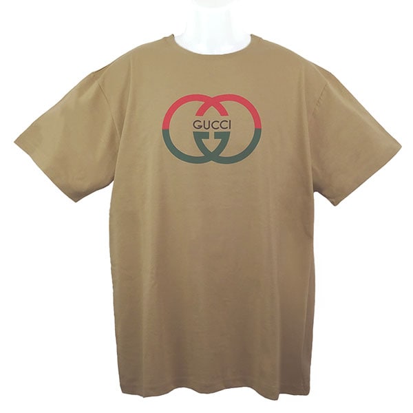 グッチ Tシャツ メンズ GUCCI 771758 XJF68 2293 ベージュ サイズM