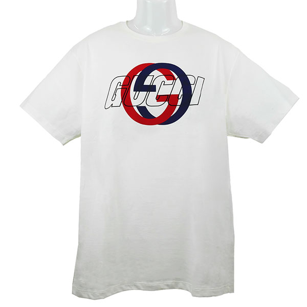 グッチ Tシャツ メンズ GUCCI 771758 XJF7C 9095 ホワイト サイズM
