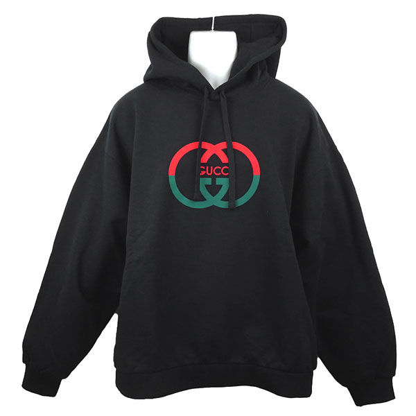 グッチ フーディ メンズ 721427 XJF5T 1868 ブラック サイズL グッチ フーディ メンズ GUCCI 721427 XJF5T 1868 ブラック