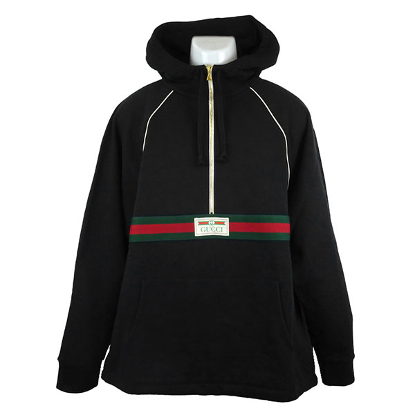 グッチ フーディ メンズ 645320 XJDAK 1060 ブラック サイズL グッチ フーディ メンズ GUCCI 645320 XJDAK 1060 ブラック