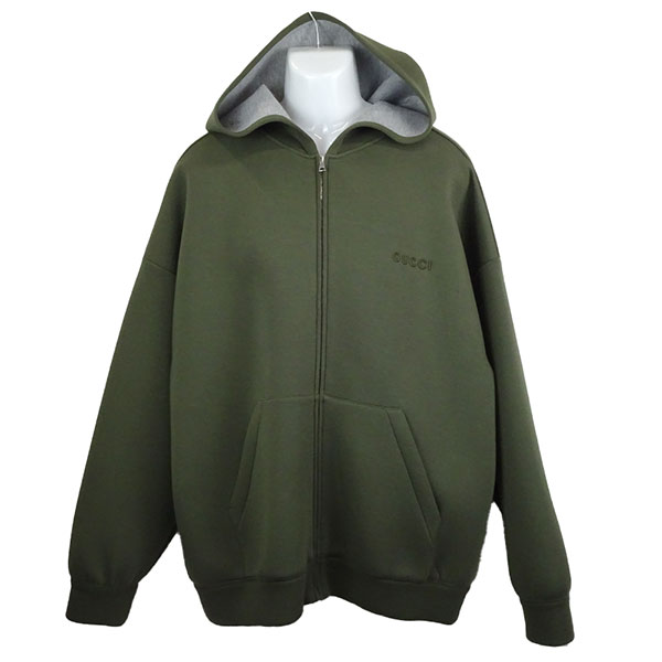 グッチ フーディ メンズ GUCCI 824341 XJG70 3022 カーキ サイズM