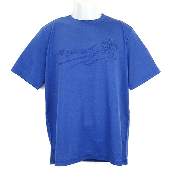 ベルルッティ Tシャツ メンズ BERLUTI スエードエフェクトスクリットTシャツ ブルーハワイ 294337 サイズL
