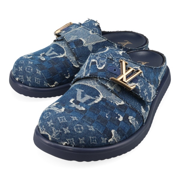 【プレミアム価格】 ルイヴィトン サンダル メンズ LOUIS VUITTON LVイージーミュール サイズ8.0 1AIKSU 26.5cm相当