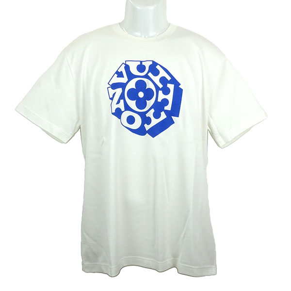 【プレミアム価格】 ルイヴィトン Tシャツ メンズ LOUIS VUITTON プリントシグネチャー Tシャツ 1AIMLC サイズL