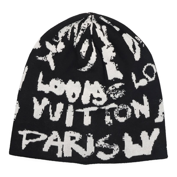 【プレミアム価格】 ルイヴィトン ニットキャップ LOUIS VUITTON ビーニー LV フィット スクリブル M5278A
