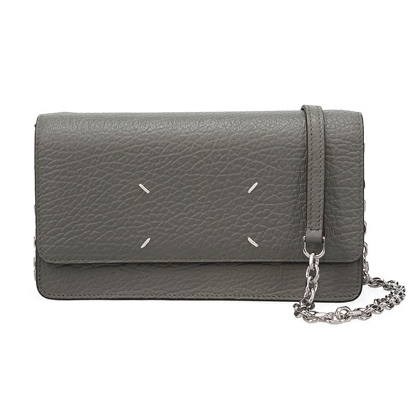 メゾンマルジェラ バッグ レディース Maison Margiela 4ステッチ チェーンウォレット SA3UI0008 P4455 T8127 カイユーグレー