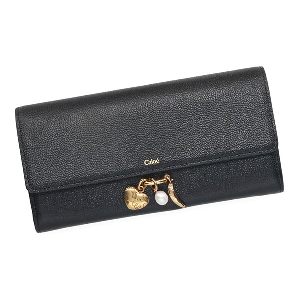 クロエ 財布 レディース Chloe クロエチャームズ ロングウォレット CH25AP987 Q12 001 ブラック クロエ 財布 レディース Chloe クロエチャームズ ロングウォレット