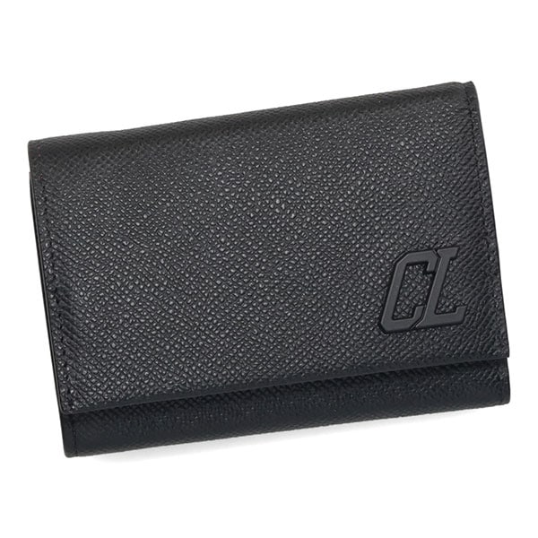 クリスチャンルブタン 財布 メンズ Christian Louboutin グルーヴィー トリーフォールドウォレット 3245110 CM53 ブラック クリスチャンルブタン 財布 メンズ Christian Louboutin グルーヴィー