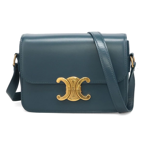 セリーヌ バッグ レディース CELINE ティーン トリオンフ バッグ 18842 3BF4 07PO ブルーペトロール