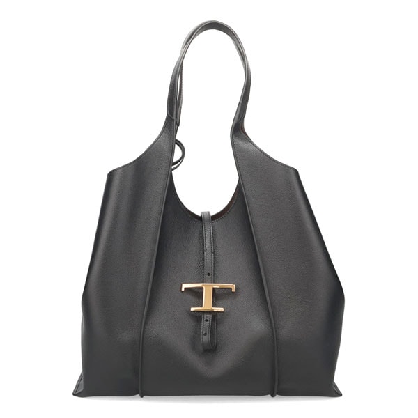トッズ バッグ レディース TOD'S Tタイムレス レザーショッピングバッグ ミディアム XBWTSBA0300 Q8E B999 ブラック