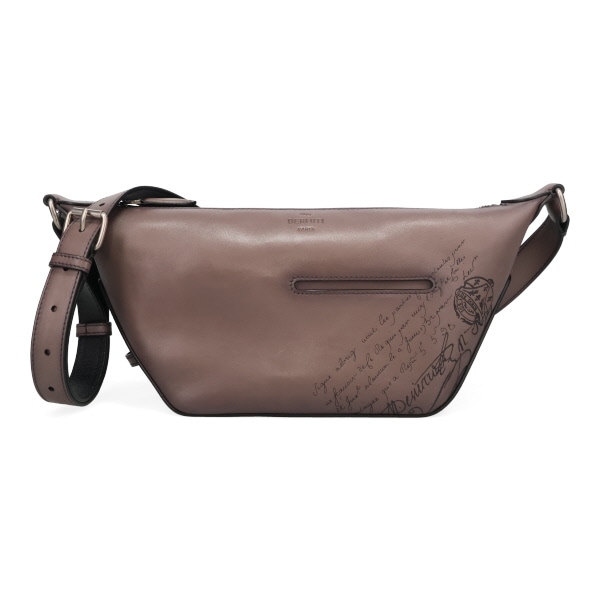 【プレミアム価格】 ベルルッティ バッグ メンズ BERLUTI トゥジュール ソフトスクリットレザー ジップホーボーXS チャコール 310253