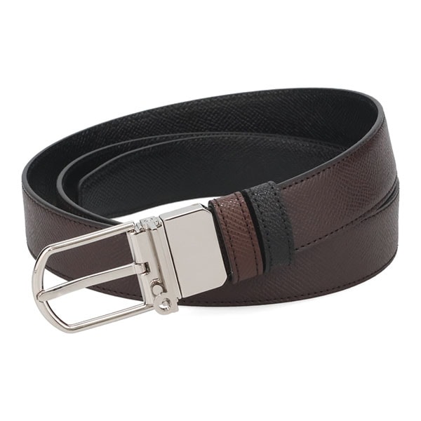 ダンヒル ベルト メンズ DUNHILL リバーシブル 20F4T55CA シルバーバックル ブラウン+ブラック