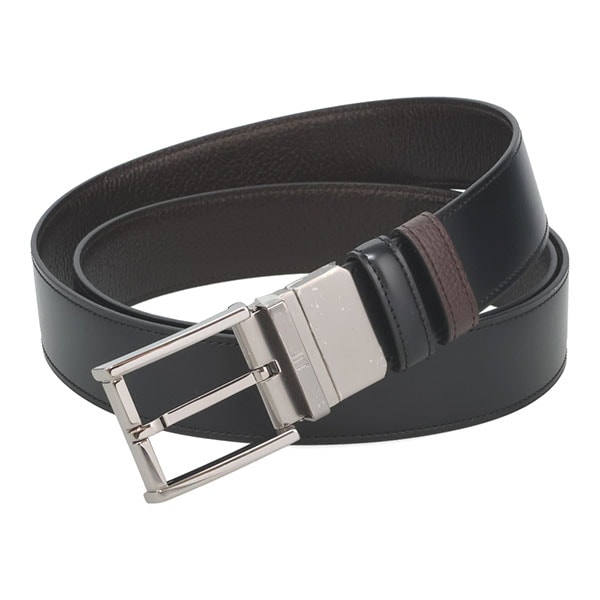 ダンヒル ベルト メンズ DUNHILL リバーシブル 26R4T28MD ガンメタルバックル ブラック+ブラウン