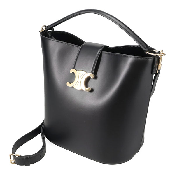 保存袋付き＊セリーヌ CELINE サングル バケット ミディアム ブラック