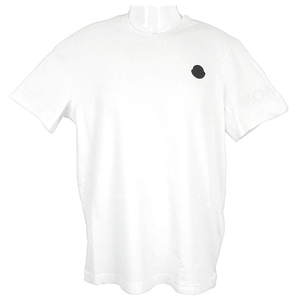モンクレール Tシャツ メンズ MONCLER 8C00039 89AYW 031 ホワイト サイズS モンクレール Tシャツ メンズ MONCLER 8C00039 89AYW 031 ホワイト