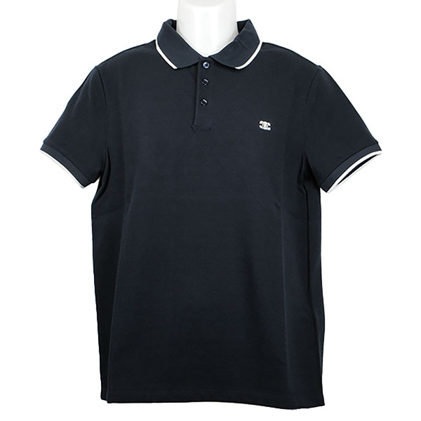 セリーヌ ポロシャツ メンズ CELINE クラシックポロシャツ 2X75H0ZWR 070W ネイビー/オフホワイト サイズS ※サイズ別の在庫状況はお問合せください。