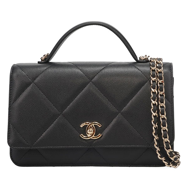 シャネル バッグ レディース CHANEL チェーンウォレット AP4931 B22105 94305 ブラック シャンパンゴールド金具 プレミアム価格】 シャネル バッグ レディース CHANEL チェーン