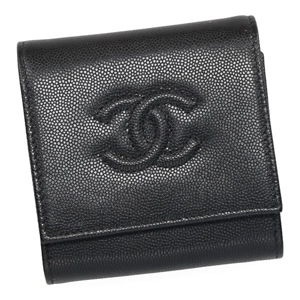 【プレミアム価格】 シャネル 財布 レディース CHANEL スモールフラップウォレット AP4709 B20633 94305 ブラック