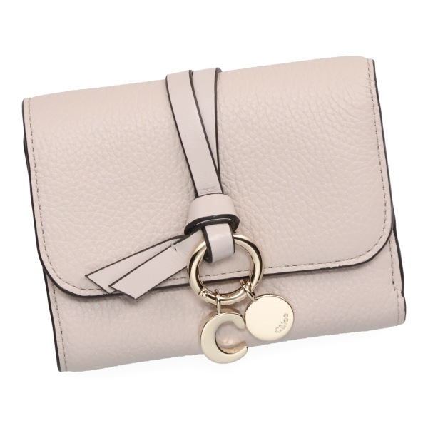 クロエ 財布 レディース CHLOE アルファベット スモールトリフォールドウォレット CHC21WP945 F57 084 ワイルドグレー