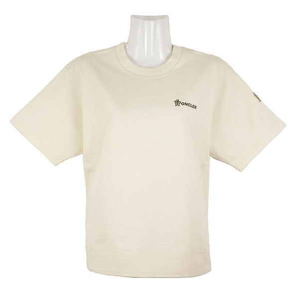 モンクレール Tシャツ レディース MONCLER 8C00002 89AZ9 034 ホワイト サイズS ※サイズ別の在庫状況はお問合せください。 