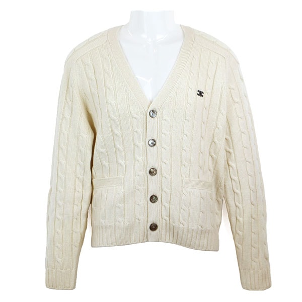 セリーヌ カーディガン メンズ CELINE ケーブルニットカーディガン