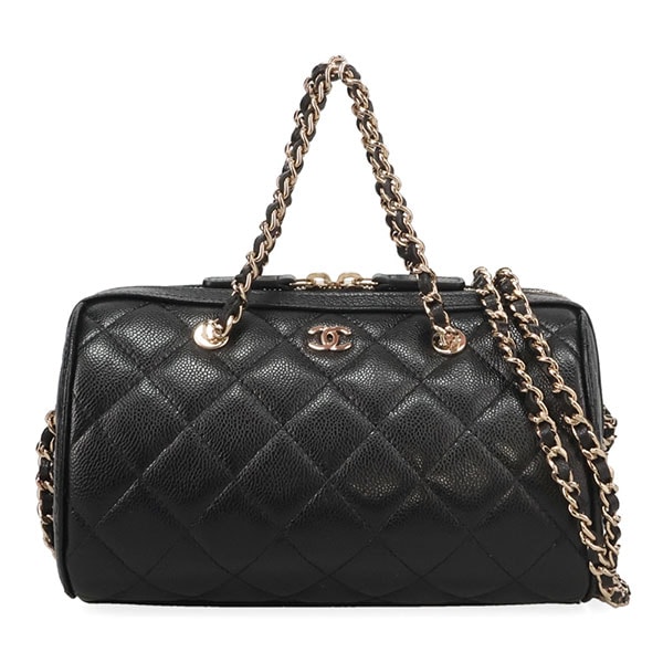 【プレミアム価格】 シャネル バッグ レディース CHANEL マトラッセ ミニボストン AP4474 B10583 C3906 ブラック シャンパンゴールド金具