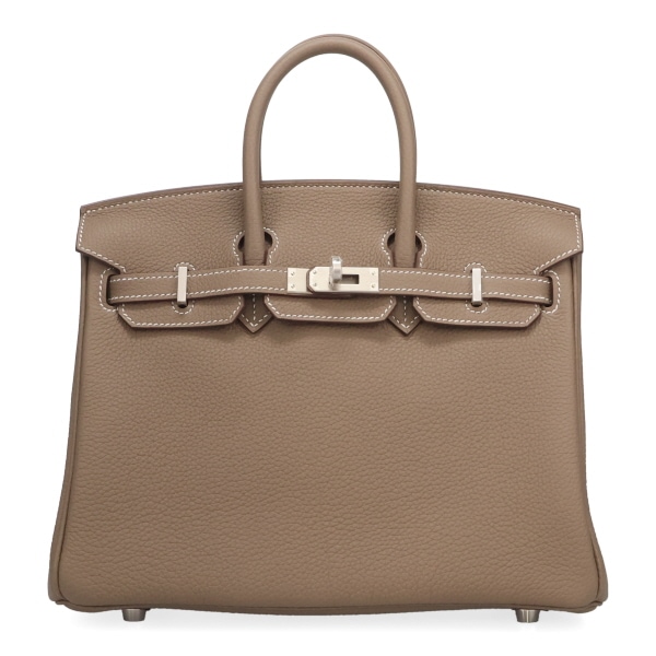 【プレミアム価格】 エルメス バーキン 25cm HERMES トゴ エトゥープ マットシルバー金具 100125