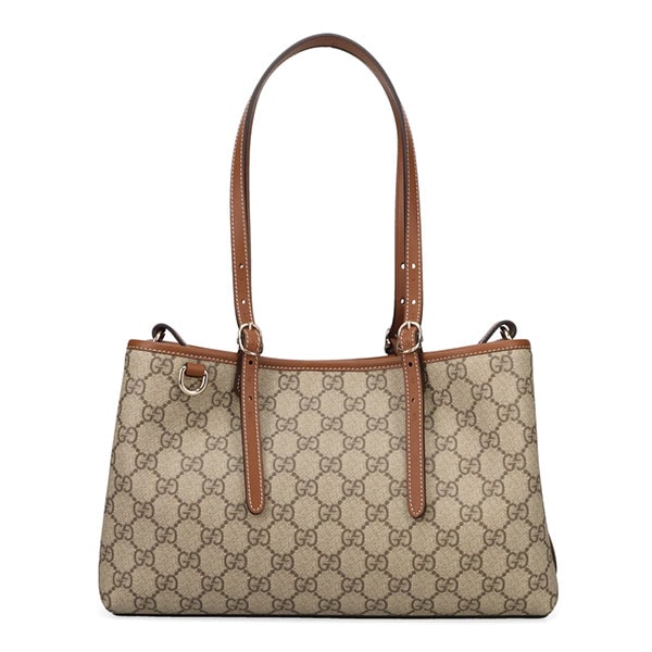 グッチ バッグ レディース GUCCI GGエンブレム ミディアムトートバッグ 815214 FAD6L 9758 ベージュ+ブラウン