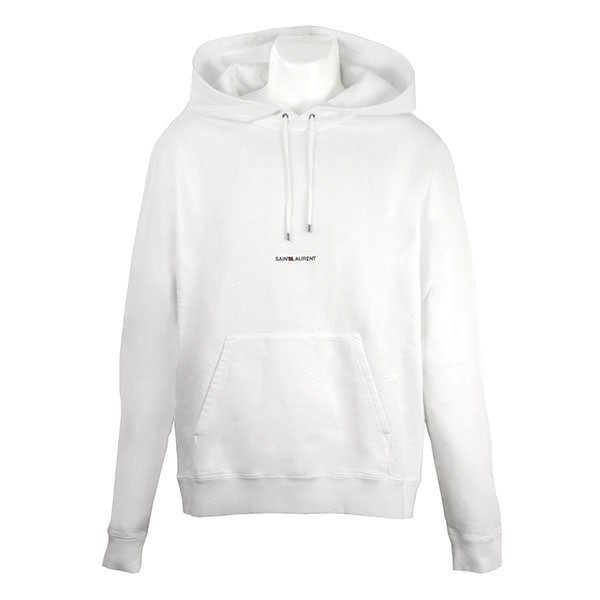 サンローラン パーカー メンズ SAINT LAURENT 677259 YB2PG 9000 ホワイト サイズL ※サイズ別の在庫状況はお問合せください。