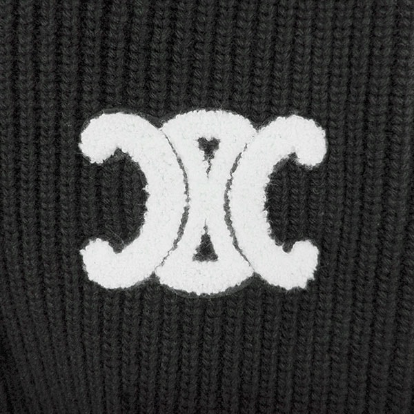 セリーヌ フード付きカーディガン CELINE RY0JF0ZTQ 38NO ブラック