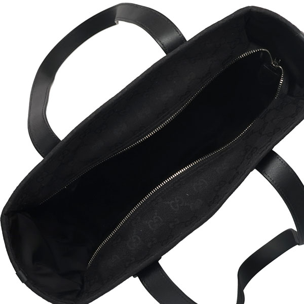 グッチ バッグ メンズ GUCCI GGキャンバス ミディアムトートバッグ 834796 FAEPS 1060 ブラック グッチ バッグ メンズ GUCCI GGキャンバス ミディアムトートバッグ