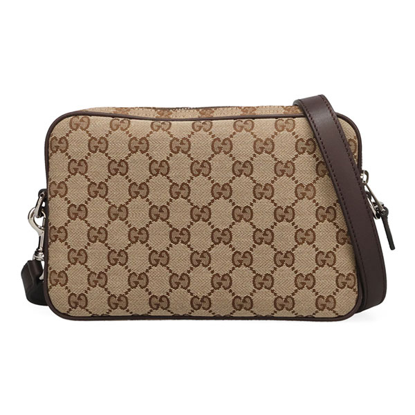 グッチ バッグ メンズ GUCCI GGキャンバス スモールクロスボディバッグ 834802 FAEPS 9752 ベージュ+ダークブラウン