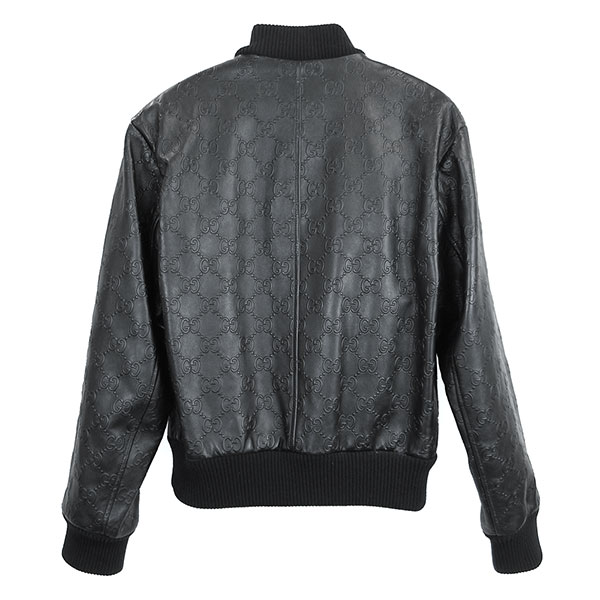 グッチ ジャケット メンズ GUCCI GGレザー ボンバージャケット 673925