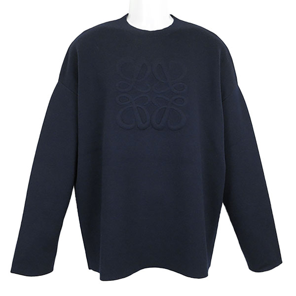 ロエベ セーター メンズ LOEWE アナグラムセーター H526Y14KEE 5110 ネイビーブルー サイズM