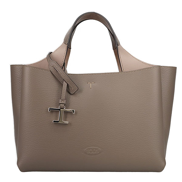 トッズ バッグ レディース TOD'S Tタイムレス レザーバッグ ミニ XBWAPAFL100 QRI 9O15 グレー
