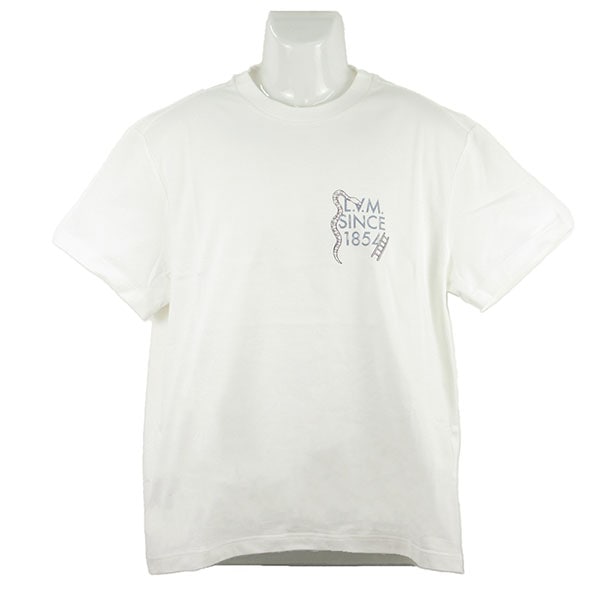 【プレミアム価格】 ルイヴィトン Tシャツ メンズ LOUIS VUITTON プリントTシャツ 1AJUD6 ミルキーホワイト サイズL