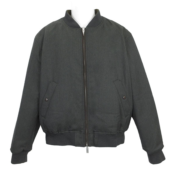 ベルルッティ ブルゾン メンズ BERLUTI スクリットブルゾン リバーシブル 254855 グレー+カーキ サイズR50 Lサイズ相当