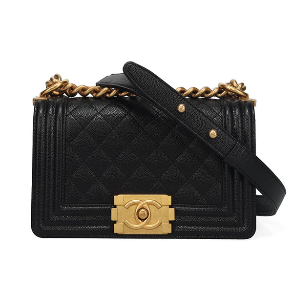 【プレミアム価格】 シャネル バッグ レディース CHANEL ボーイシャネル スモールハンドバッグ A67085 Y83339 94305 ブラック+ゴールド金具