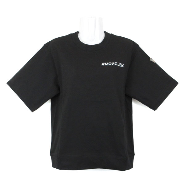 モンクレール Tシャツ レディース 8C00002 83927 999 ブラック サイズS ※サイズ別の在庫状況はお問合せください。