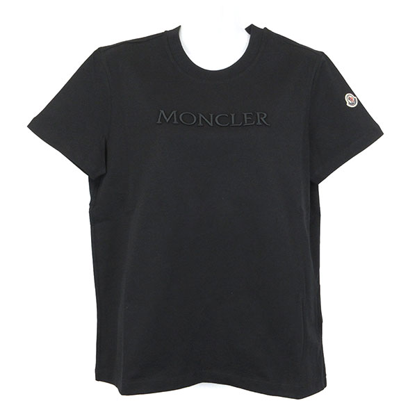モンクレール Tシャツ レディース 8C00021 89AUO 999 ブラック サイズS ※サイズ別の在庫状況はお問合せください。