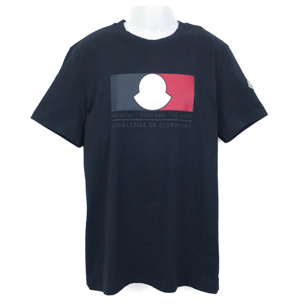 モンクレール Tシャツ メンズ 8C00019 8930T 778 ネイビー サイズXL ※サイズ別の在庫状況はお問合せください。