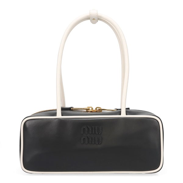 ミュウミュウ バッグ レディース MIUMIU ボー レザーバッグ スモール 5BB173 2IBP F0967 NERO ブラック
