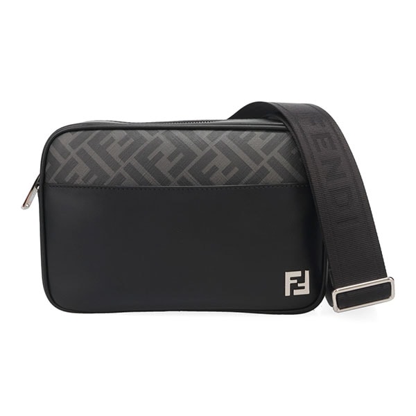 フェンディ バッグ メンズ FENDI スクエアFF カメラケース 7M0286 AJF0 F0GXN ブラック