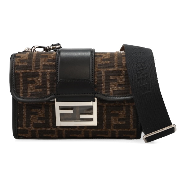 フェンディ バッグ メンズ FENDI バゲット ダブル FFジャカード 7VA649 ALWK F0L3T ブラウン