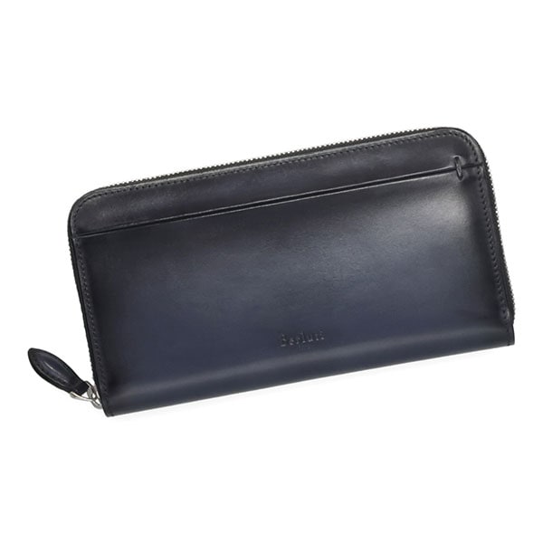 【プレミアム価格】 ベルルッティ 財布 BERLUTI イタウバ ガスパール ロングジップウォレット ブラックブルー 310703