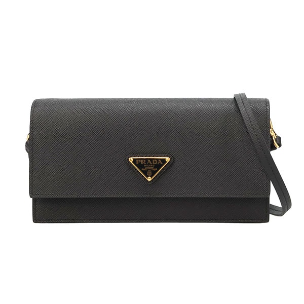 プラダ バッグ レディース PRADA サフィアーノレザー ミニバッグ 1NF059 2DB3 F0002 ブラック