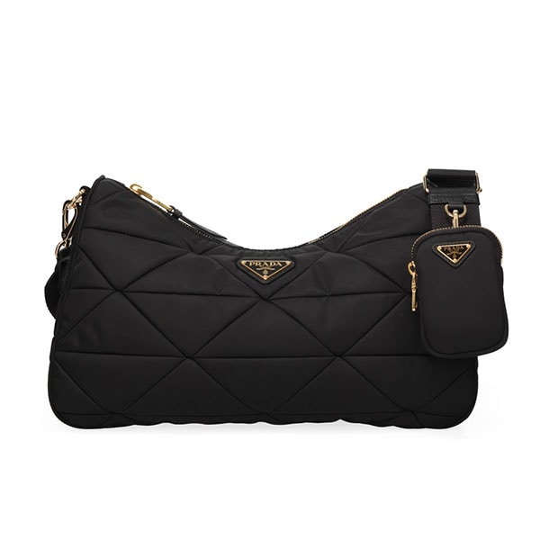 プラダ バッグ レディース PRADA ラージ パデッド リナイロンバッグ 1BC232 RDJN F0632 ブラック